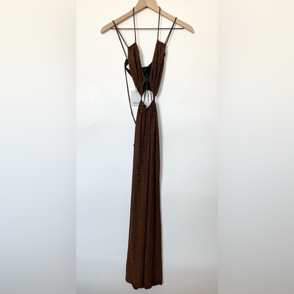 Misha Collection V-Neck Midi Length Dress w/ Tags - Picture 3 of 6